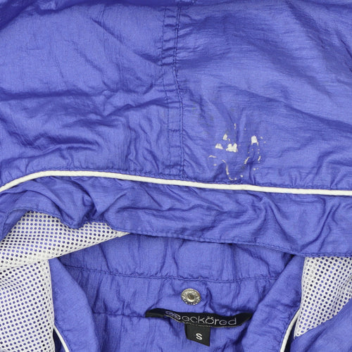 Ecko Red Women's Blue Hooded Windbreaker Jacket Size S