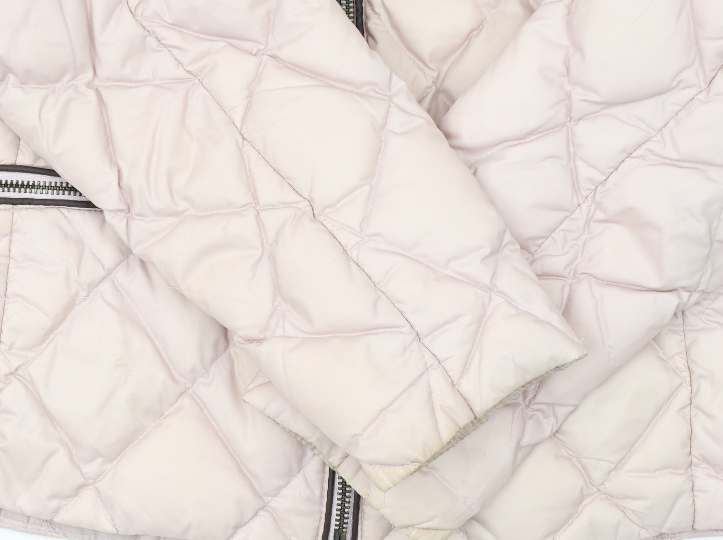 Marks and Spencer Women Pink Quilted Puffer Jacket Size 12