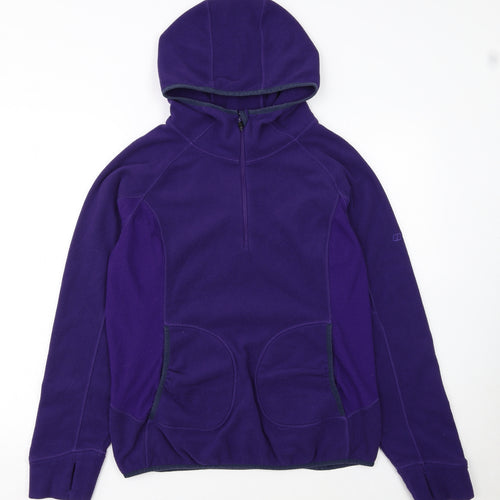 Berghaus Womens Purple Fleece 1/2 Zip Hoodie UK 16