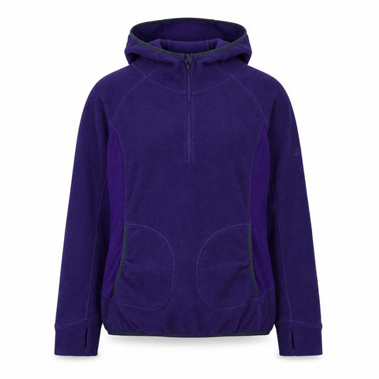 Front view of Berghaus women’s purple fleece 1/2 zip hoodie uk 16