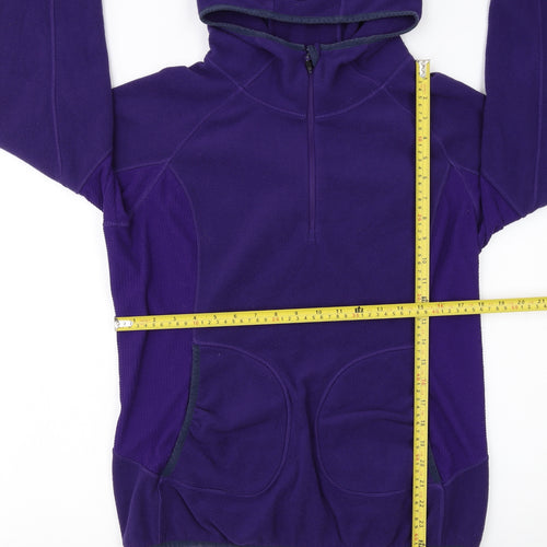 Berghaus Womens Purple Fleece 1/2 Zip Hoodie UK 16