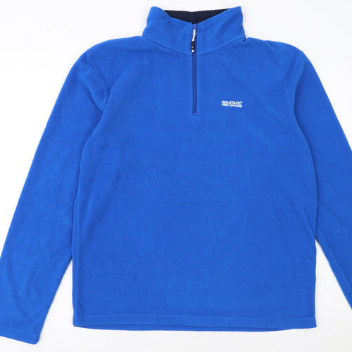 Regatta Men's Blue Fleece Half Zip Pullover Sweatshirt M