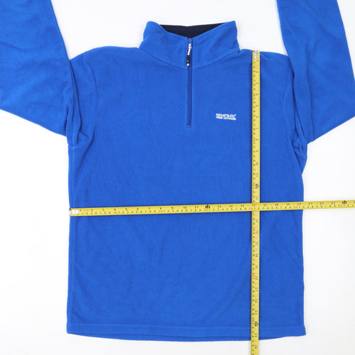 Regatta Men's Blue Fleece Half Zip Pullover Sweatshirt M