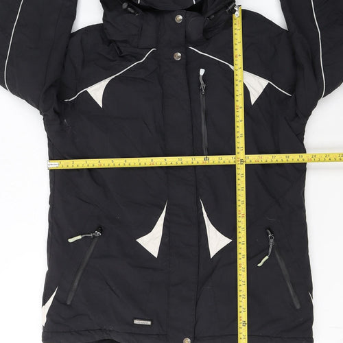 Iguana Men's Black Ski Jacket M 38 Waterproof Hooded Outdoor Coat