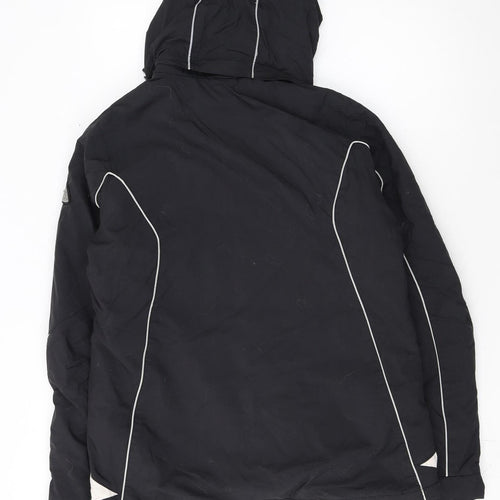 Iguana Men's Black Ski Jacket M 38 Waterproof Hooded Outdoor Coat