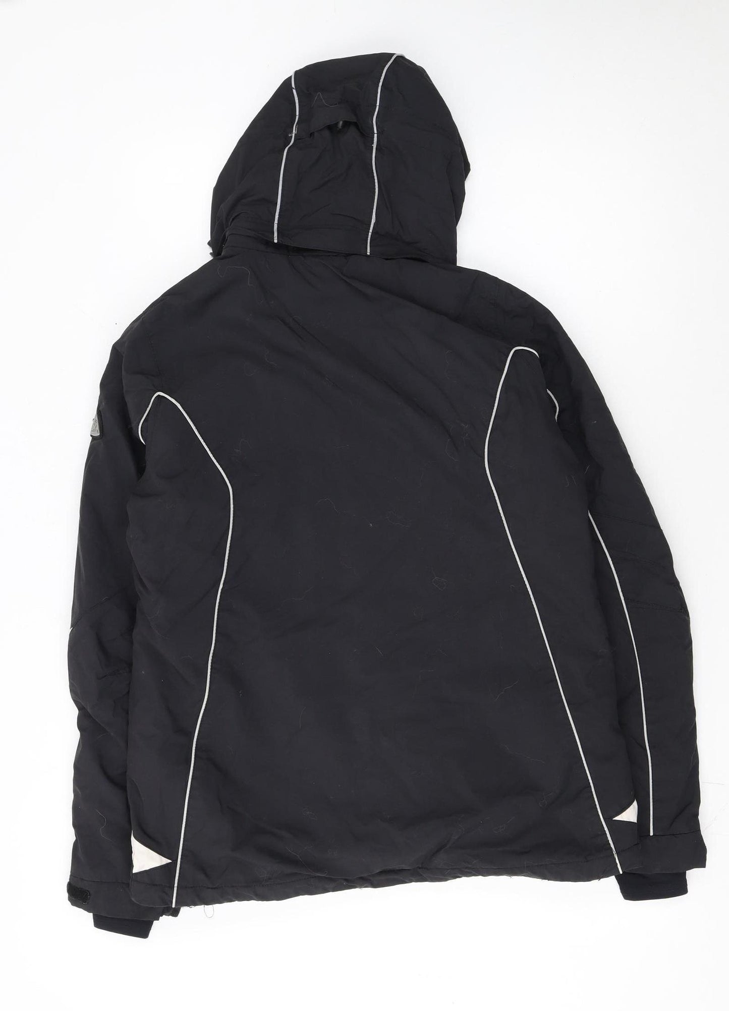 Iguana Men's Black Ski Jacket M 38 Waterproof Hooded Outdoor Coat