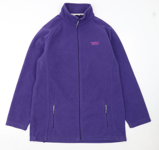 Regatta Women's Purple Fleece Full Zip Jacket Size 16