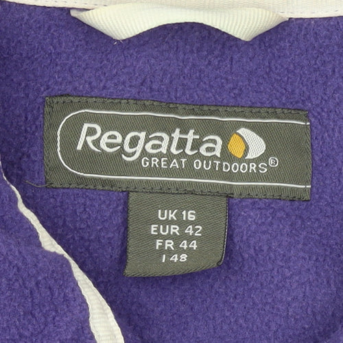 Regatta Women's Purple Fleece Full Zip Jacket Size 16