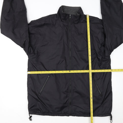 Modern Classics Men's Black L Basic Full Zip Jacket Lined Lightweight