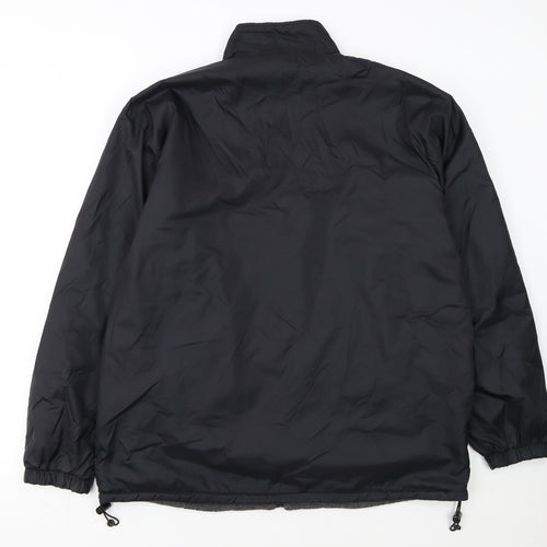 Modern Classics Men's Black L Basic Full Zip Jacket Lined Lightweight