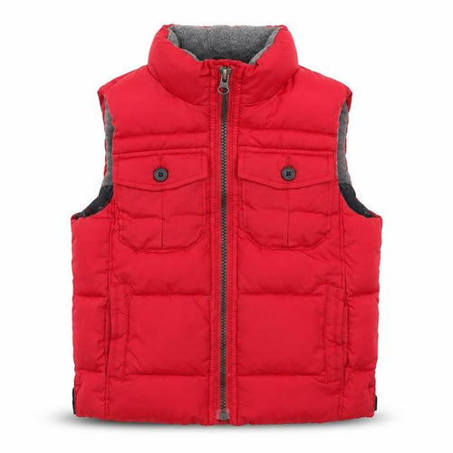 babyGap Boys Red Padded Bodywarmer 4 Years Polyester Waistcoat