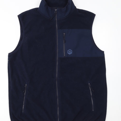 Marks and Spencer Men’s Blue Fleece Bodywarmer Waistcoat L