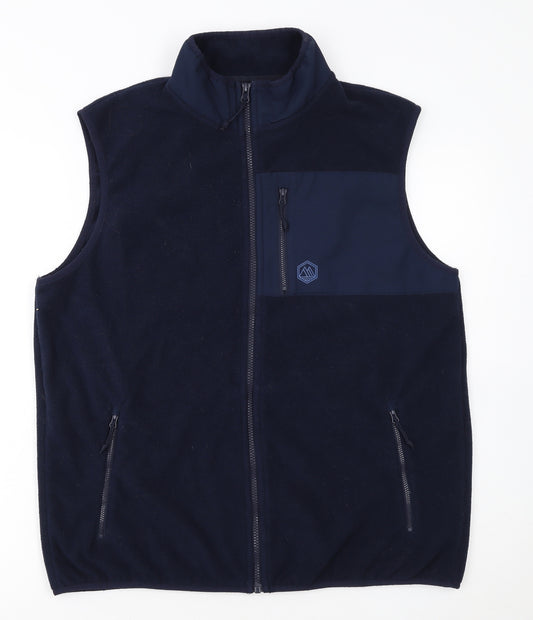Marks and Spencer Men’s Blue Fleece Bodywarmer Waistcoat L