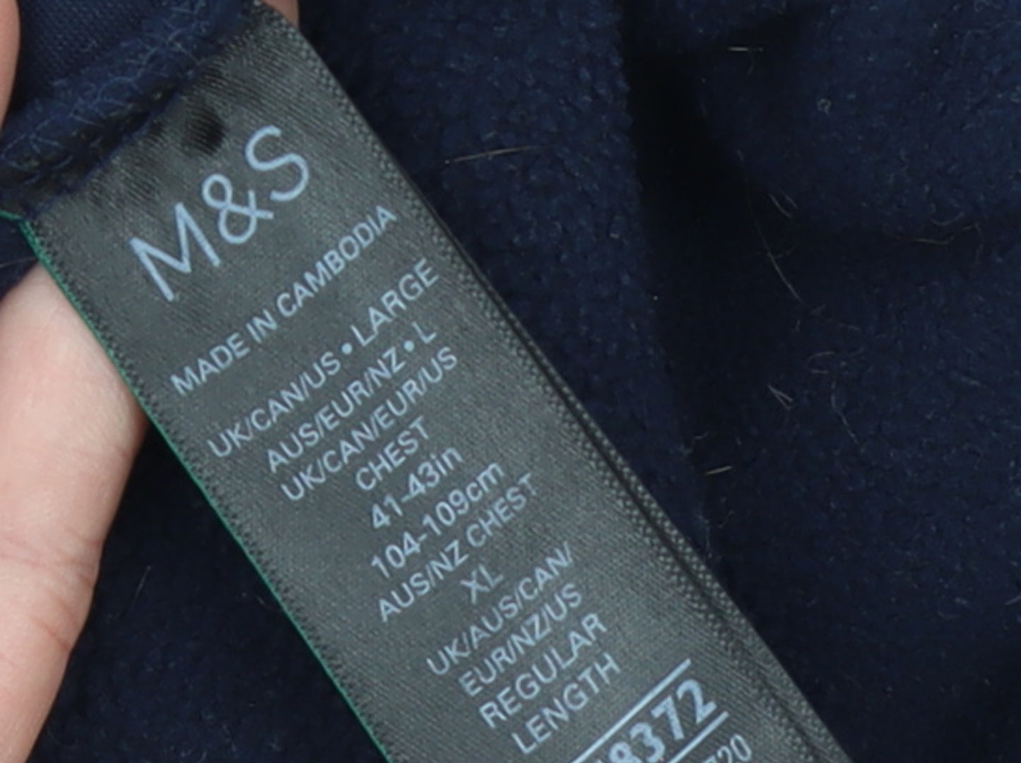 Marks and Spencer Men’s Blue Fleece Bodywarmer Waistcoat L