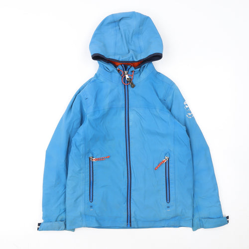 Tribord Boys Blue Waterproof Hooded Sailing Jacket 8 Years