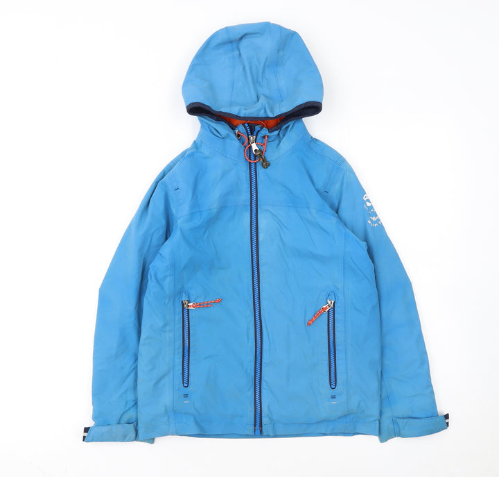 Tribord Boys Blue Waterproof Hooded Sailing Jacket 8 Years