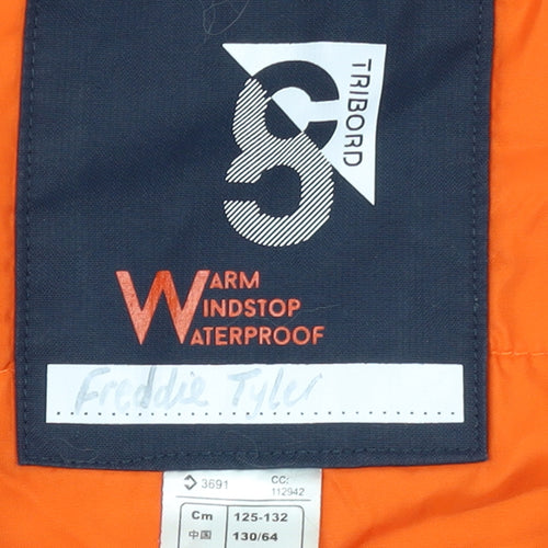 Tribord Boys Blue Waterproof Hooded Sailing Jacket 8 Years