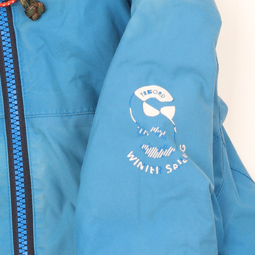 Tribord Boys Blue Waterproof Hooded Sailing Jacket 8 Years
