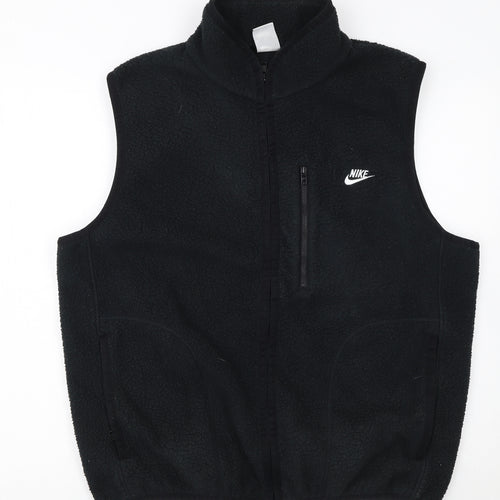 Nike Men's Black Fleece Bodywarmer Waistcoat Size M
