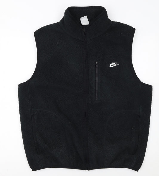 Nike Men's Black Fleece Bodywarmer Waistcoat Size M