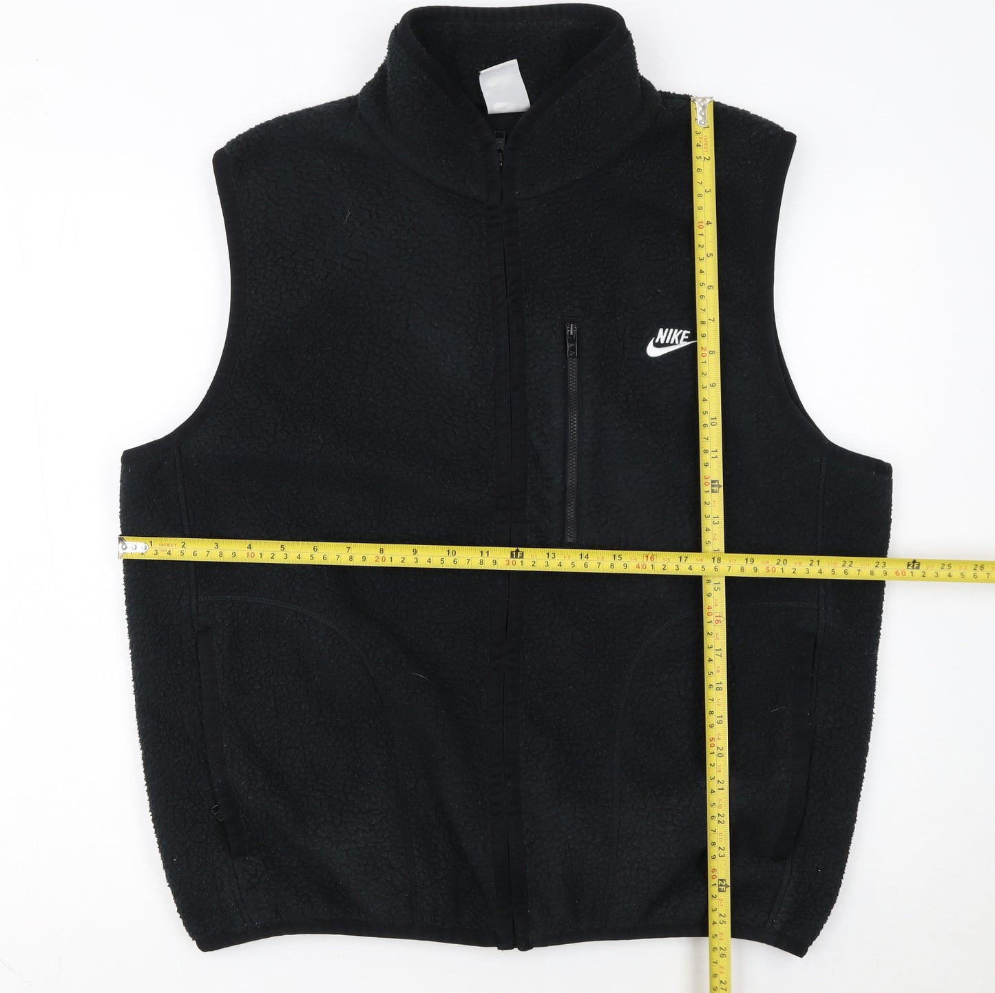 Nike Men's Black Fleece Bodywarmer Waistcoat Size M