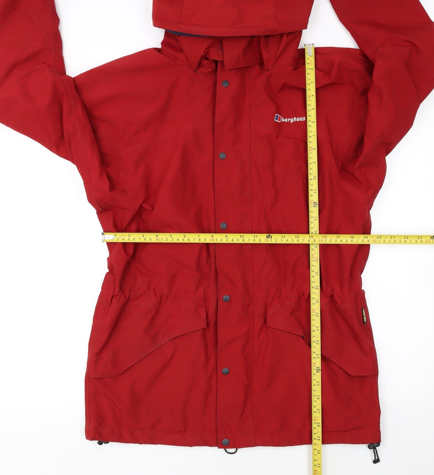 Berghaus Men's Red Waterproof Parka Jacket Size S Hooded Outdoor