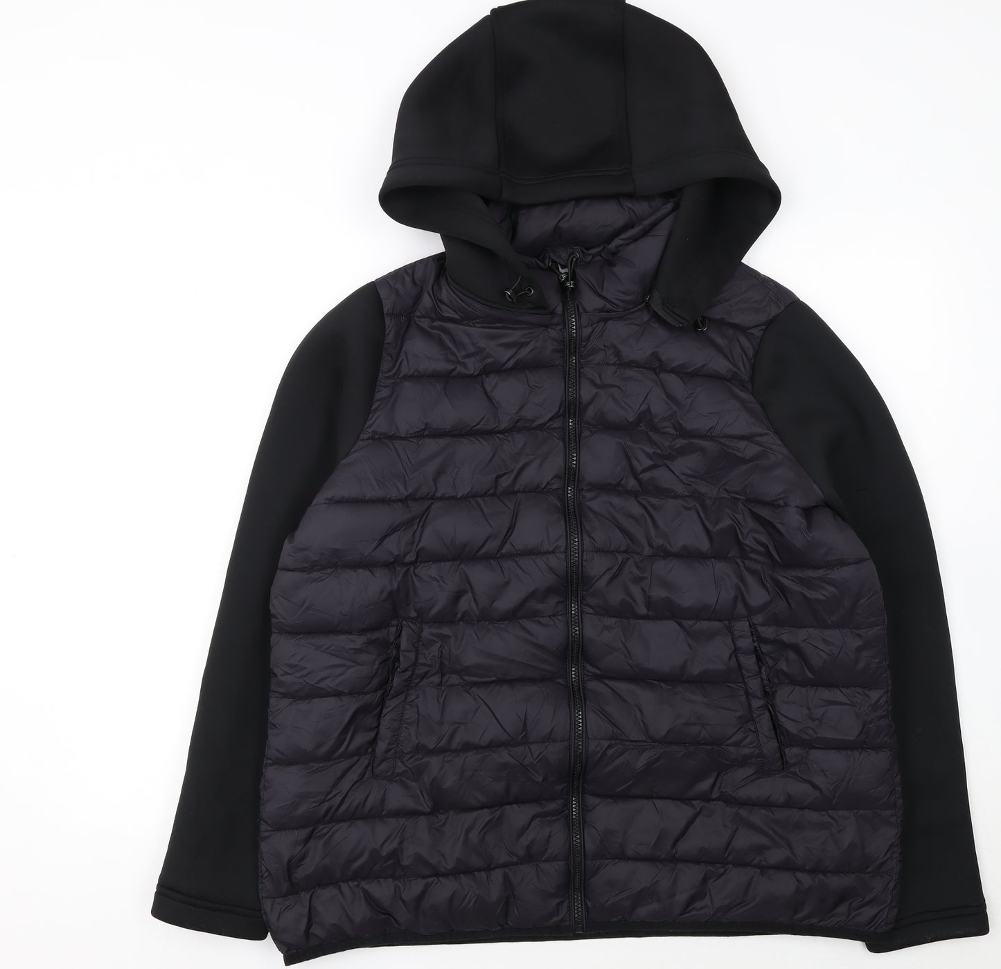 Very Women’s Black Quilted Hooded Puffer Jacket Size 18
