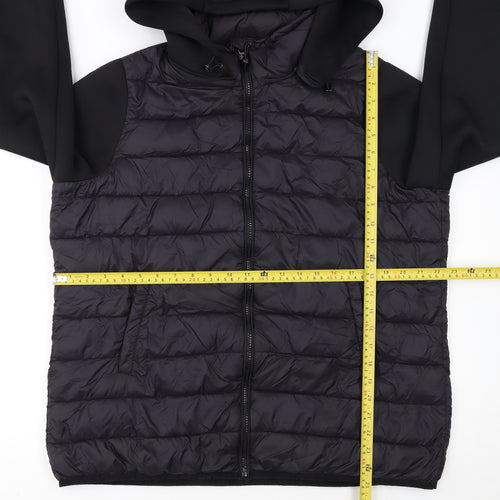 Very Women’s Black Quilted Hooded Puffer Jacket Size 18