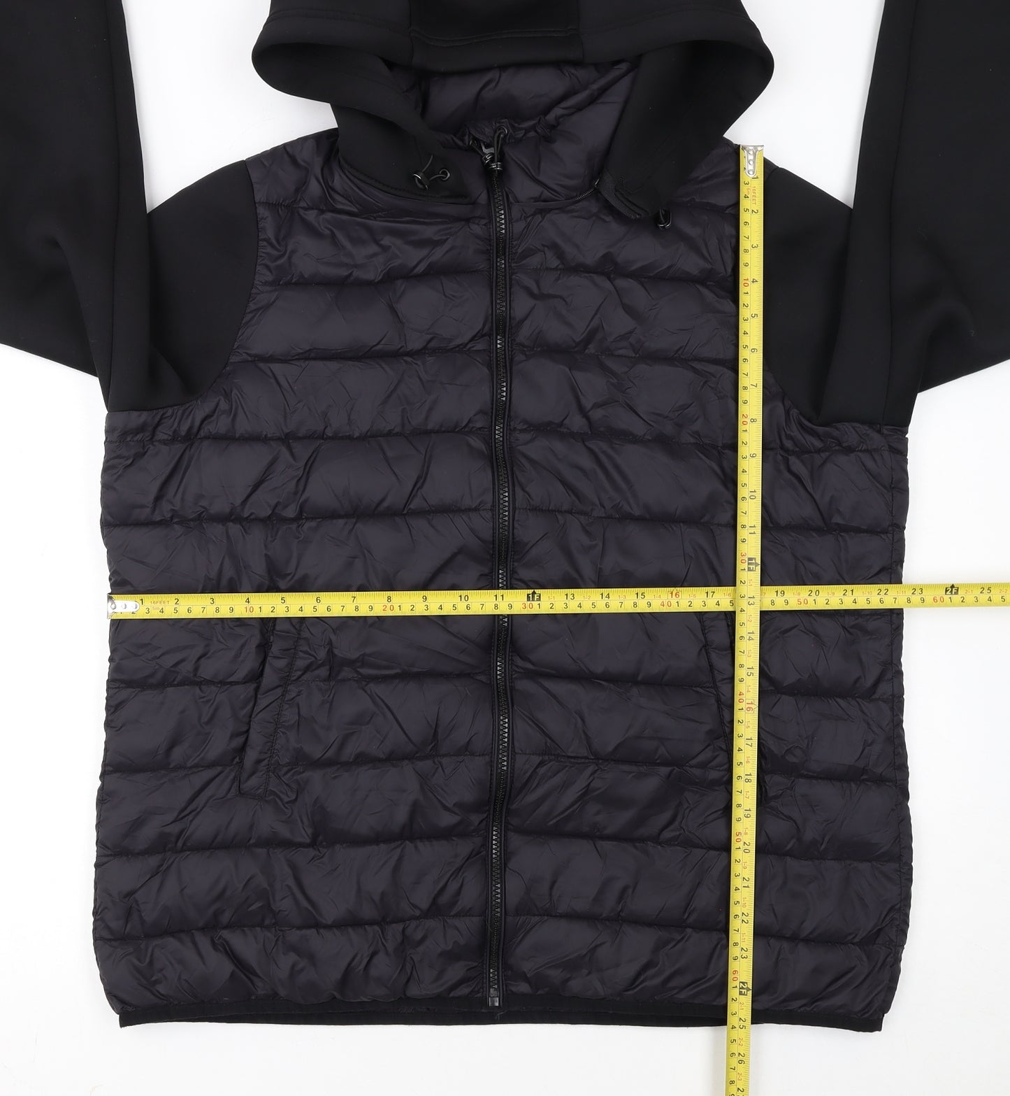 Very Women’s Black Quilted Hooded Puffer Jacket Size 18