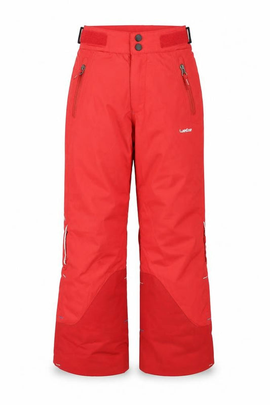 Wedze Boys Red Waterproof Insulated Snow Pants 6 Years Winter Ski Trousers
