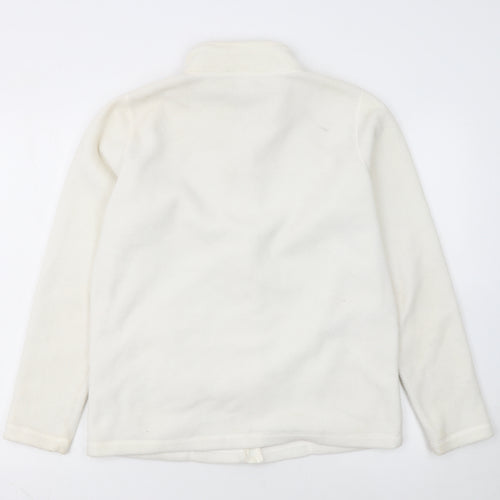 Anthology Women’s White Fleece Full Zip Jacket Size 18/14