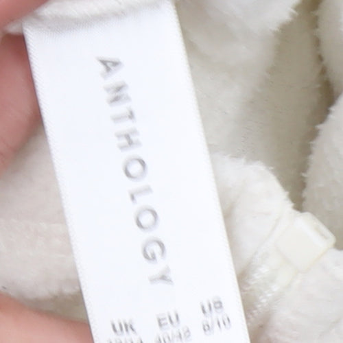 Anthology Women’s White Fleece Full Zip Jacket Size 18/14