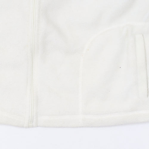 Anthology Women’s White Fleece Full Zip Jacket Size 18/14
