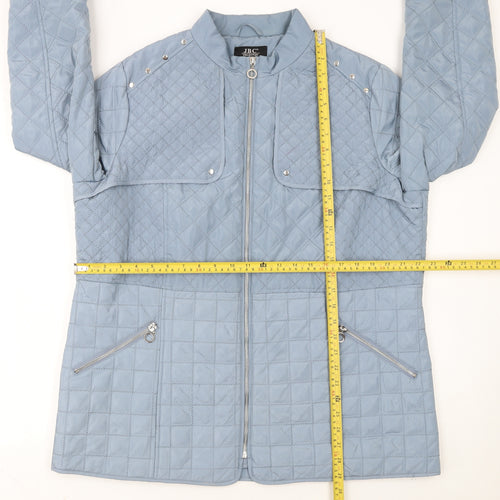 JBC Collection Women’s Blue Quilted Full Zip Jacket Size 16