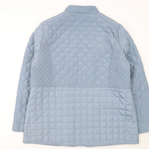 JBC Collection Women’s Blue Quilted Full Zip Jacket Size 16