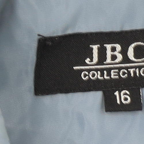 JBC Collection Women’s Blue Quilted Full Zip Jacket Size 16
