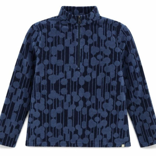 Orla Kiely x Regatta Women's Blue 1/2 Zip Fleece Pullover UK 16