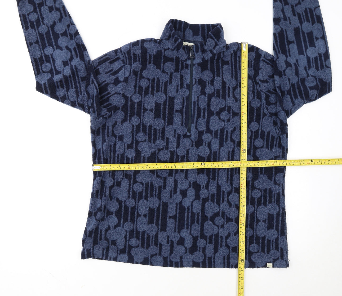 Orla Kiely x Regatta Women's Blue 1/2 Zip Fleece Pullover UK 16
