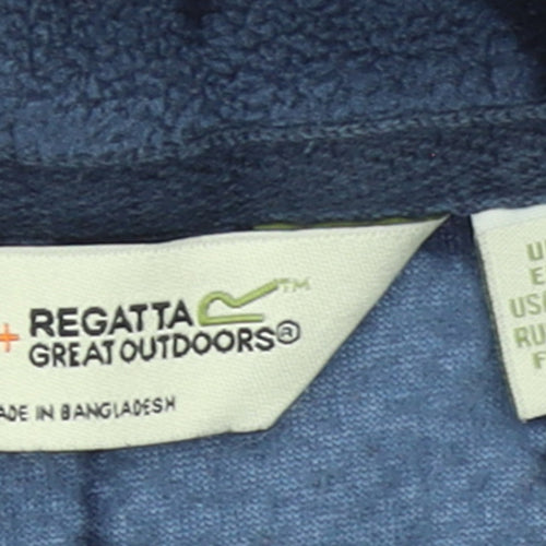 Orla Kiely x Regatta Women's Blue 1/2 Zip Fleece Pullover UK 16