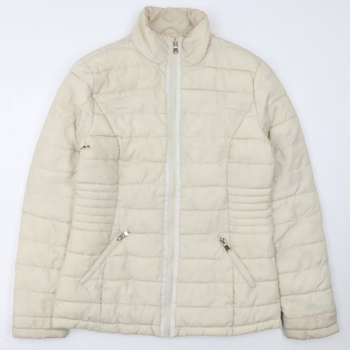 Dorothy Perkins Women’s Ivory Tall Puffer Jacket Size 12