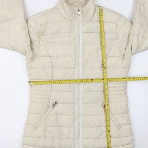 Dorothy Perkins Women’s Ivory Tall Puffer Jacket Size 12