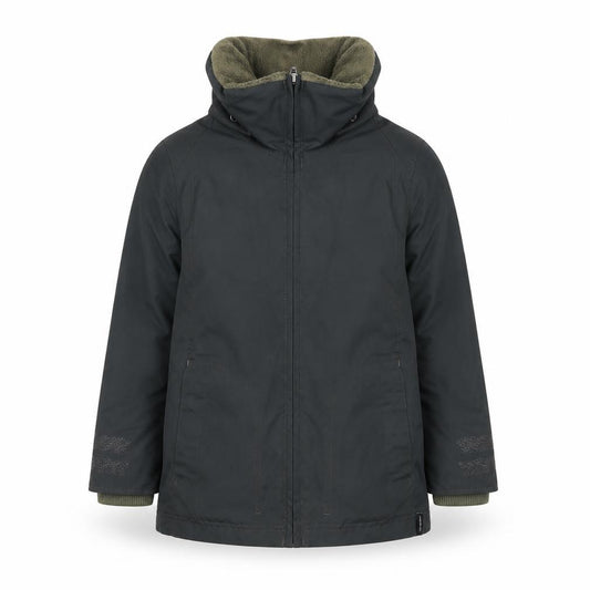 Fouganza Boys Black Water Resistant Lined Riding Parka Jacket 6 Years
