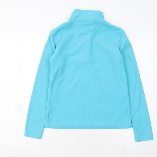 Peter Storm Girls Blue Fleece 1/2 Zip Pullover Sweatshirt Size 10 Years