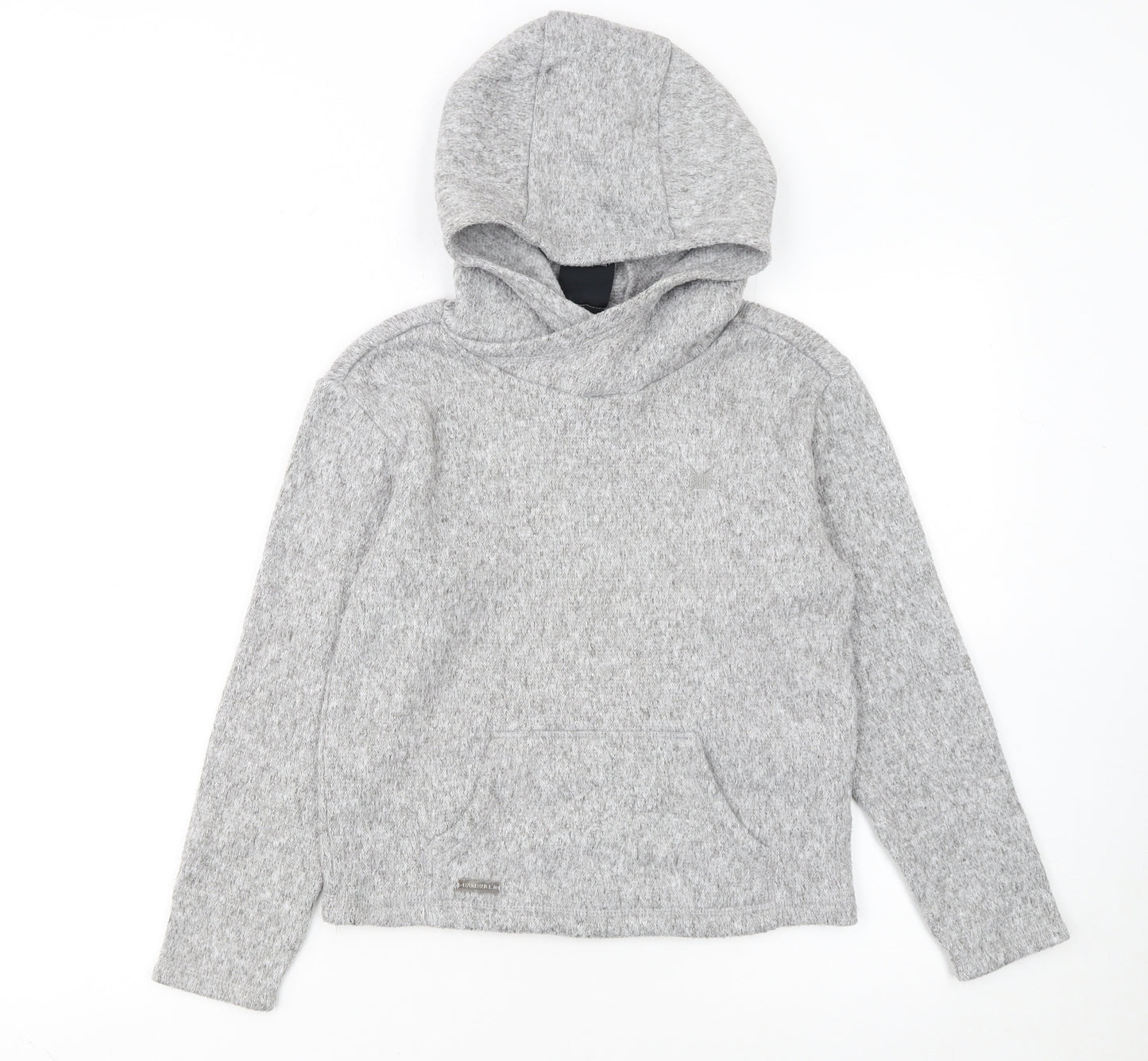 Dare 2b Girls Grey Pullover Fleece Hoodie Age 11-12 Years Regular Fit