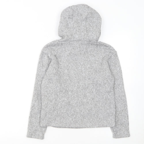 Dare 2b Girls Grey Pullover Fleece Hoodie Age 11-12 Years Regular Fit