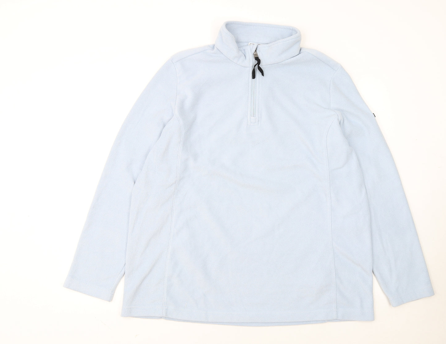 TOG24 Women Blue Fleece 1/2 Zip Pullover Sweatshirt Size 18