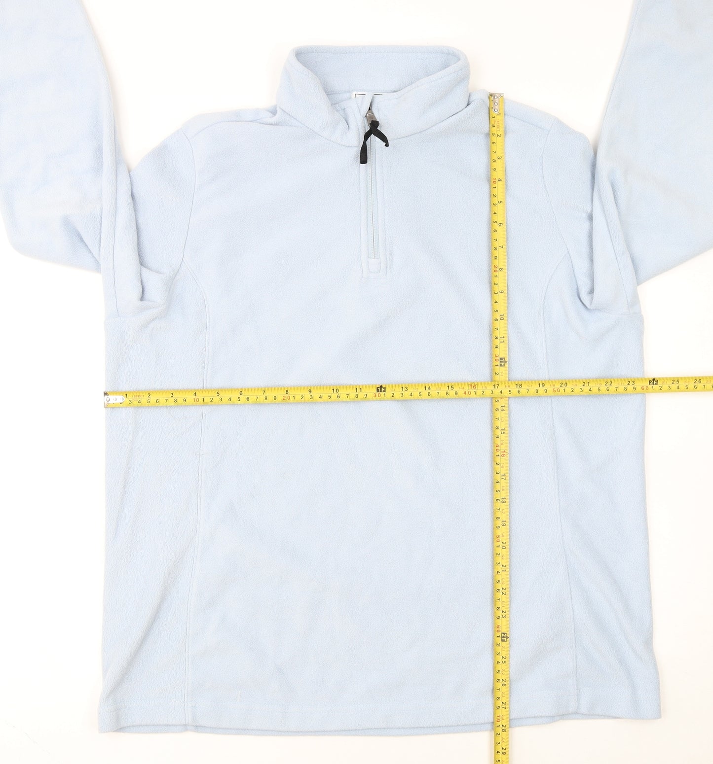 TOG24 Women Blue Fleece 1/2 Zip Pullover Sweatshirt Size 18
