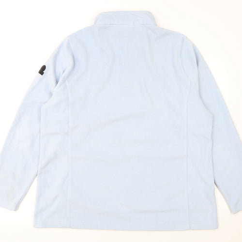 TOG24 Women Blue Fleece 1/2 Zip Pullover Sweatshirt Size 18