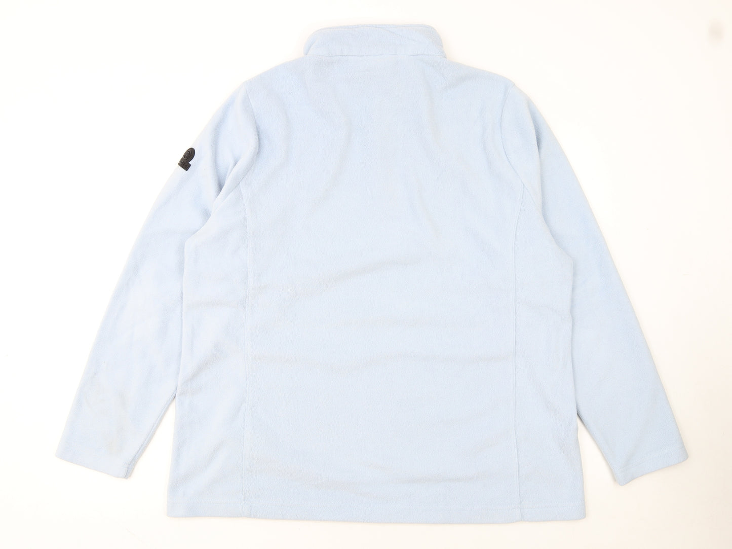 TOG24 Women Blue Fleece 1/2 Zip Pullover Sweatshirt Size 18