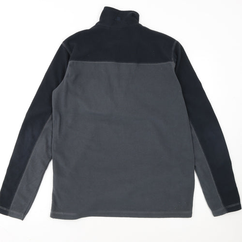 Mountain Warehouse Men’s Grey 1/2 Zip Fleece Pullover Sweatshirt S